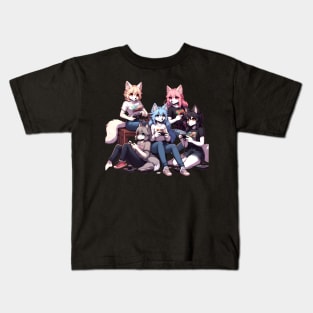 anthro gaming Kids T-Shirt